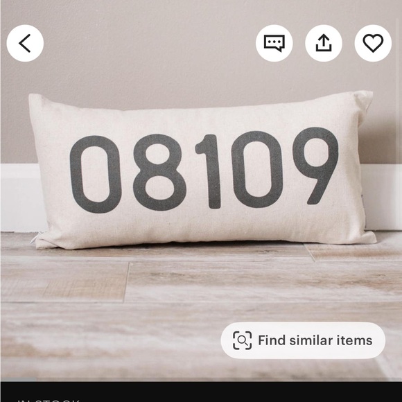 Personalized Zip Code Pillow - Picture 4 of 4
